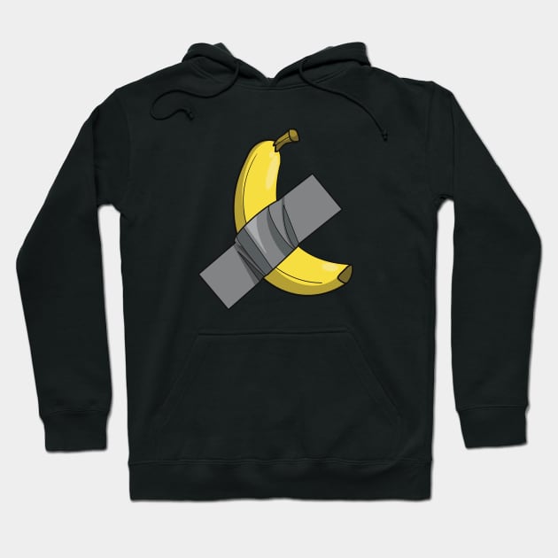 Banana stuck on with some duct tape Hoodie by Fruit Tee